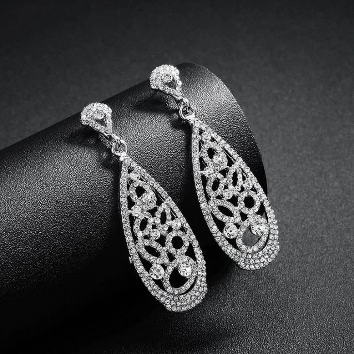 Drops of Water Alloy Earrigns