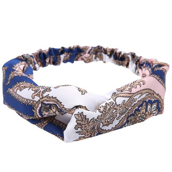 Fashion Silk Surface Bow Rhinestone Elastic Hair Band