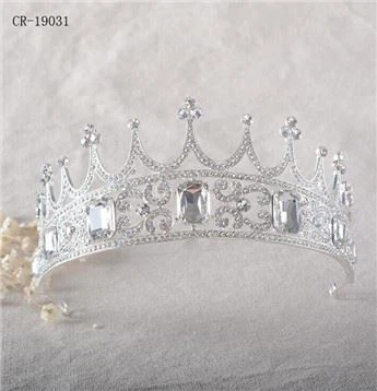Silver Plated King Bridal Pageant Prom Alloy Crown