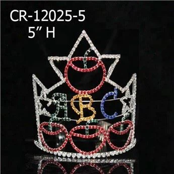ABC Apple Colorful Pageant Crowns Tiara