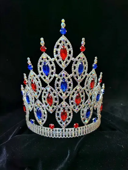 Adults Customize Pageant Rhinestone Crown Shining Crystal Tiara